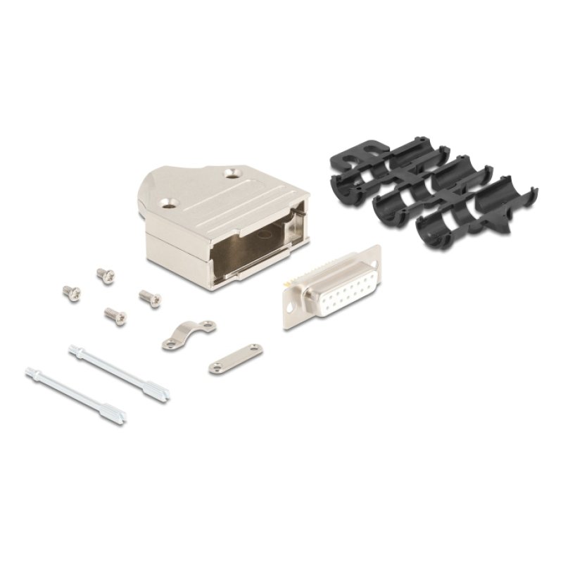 DeLOCK 67133 wire connector D-Sub (15-pin) Silver