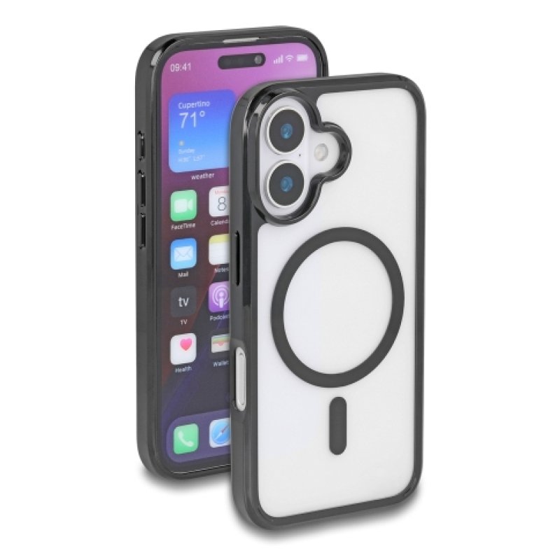 DeLOCK 81266 mobile phone case 15.5 cm (6.1") Cover Black, Transparent