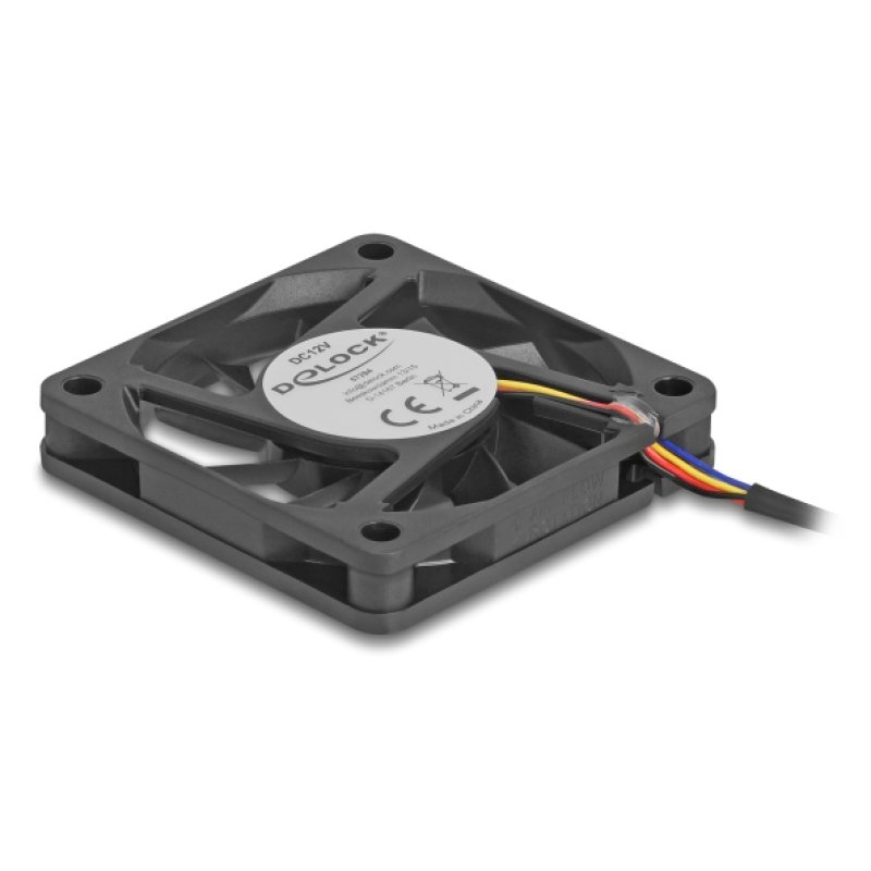 DeLOCK 67294 système de refroidissement d’ordinateur Boitier PC Ventilateur 6 cm Noir 1 pièce(s)