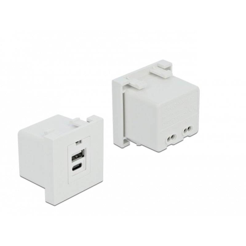 Easy 45 USB Ladeportmodul 1 x USB Typ-A 1 x USB Type-C™