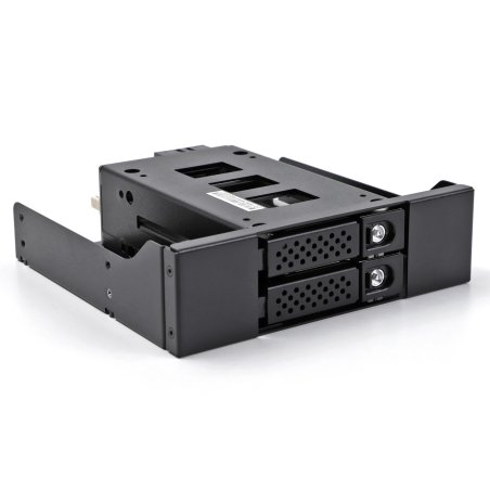 Slim Bay Wechselrahmen für 2 x 2.5? U.2 NVMe SSD mit 5.25? Rahmen