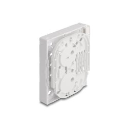 LWL Anschlussdose FTTH zur Wandmontage für 4 x SC Simplex oder LC Duplex weiß