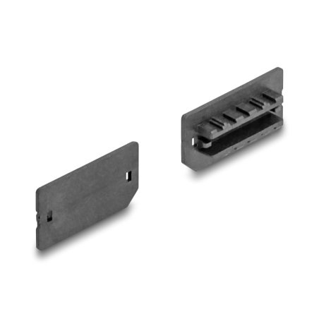 DeLOCK Cache-poussière pour USB Type-E Key A ou Key B femelle, 10 unités, noir