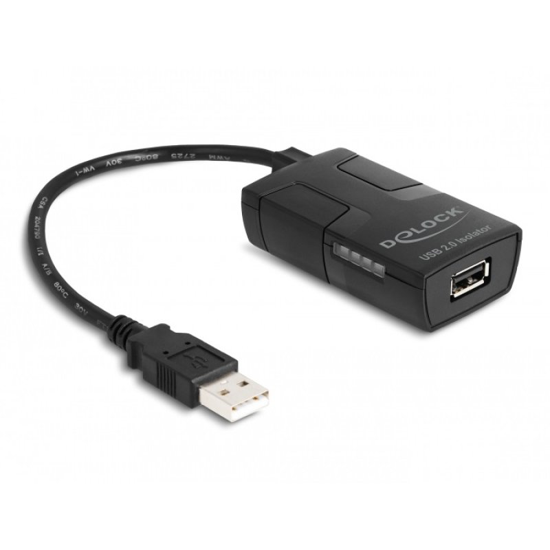 DeLOCK Isolator USB 2.0 Type-A male to female with 5 kV Isolation for data lines