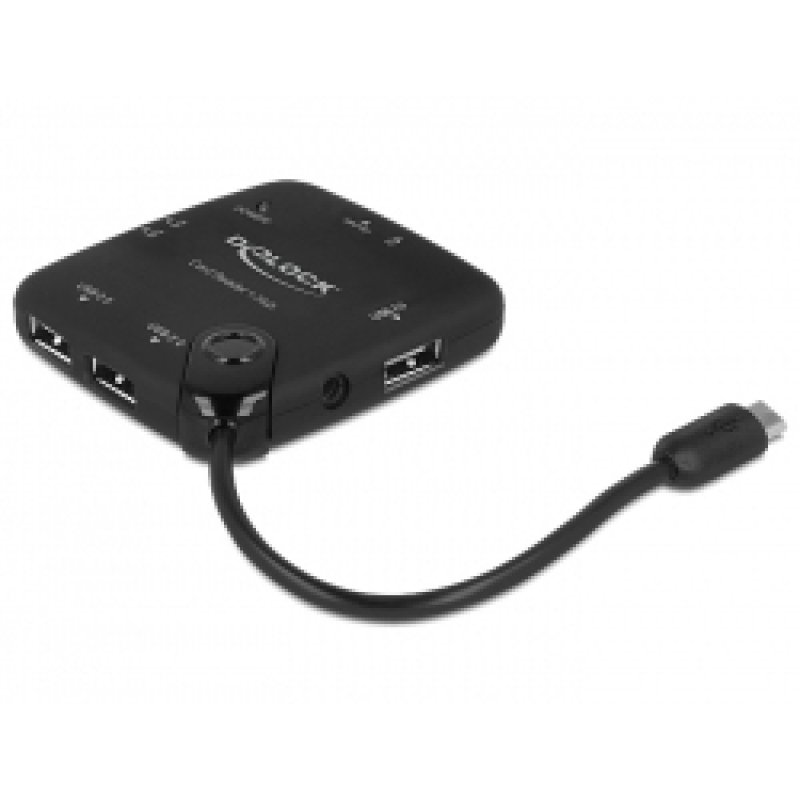 DeLOCK 65529 lecteur de carte mémoire USB 2.0 Noir