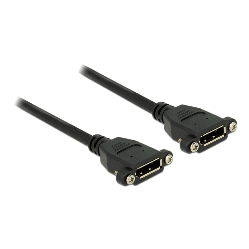 DeLOCK 0.5m F-F DisplayPort Black
