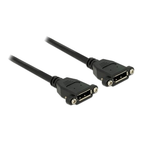 DeLOCK 0.5m F-F DisplayPort Black