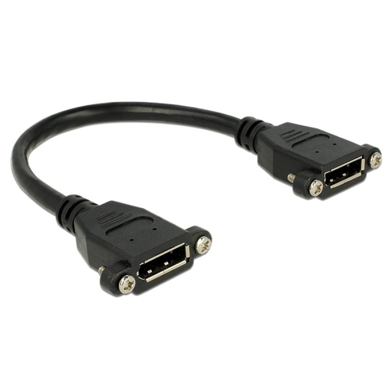 DeLOCK 0.5m F-F DisplayPort Black
