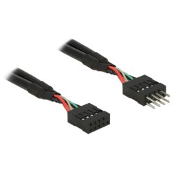 USB 2.0 10 Pin Verlängerungskabel Pfostenstecker Pfostenbuchse 10 cm