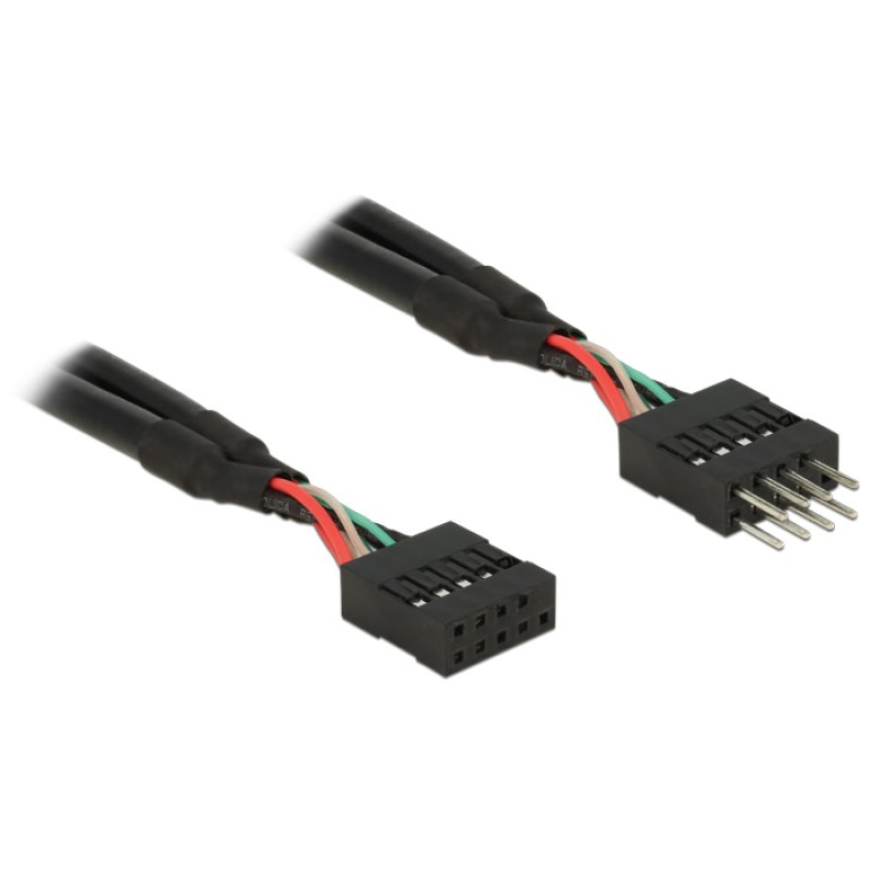 USB 2.0 10 Pin Verlängerungskabel Pfostenstecker Pfostenbuchse 10 cm