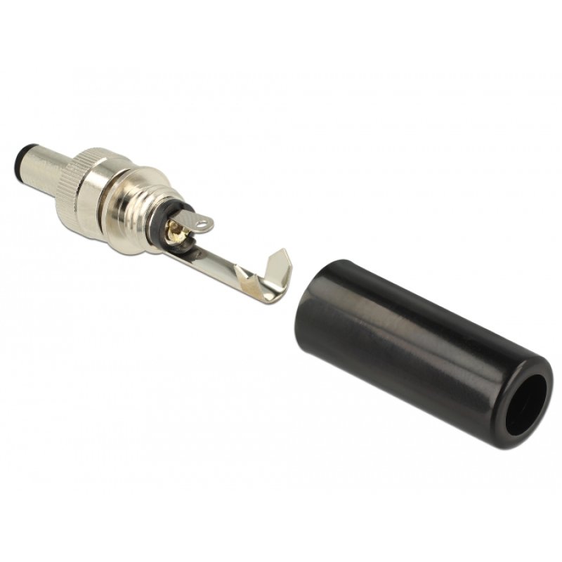 DeLOCK 89915 connecteur de fils DC Noir, Nickel