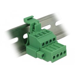 Terminalblock Set für Hutschienen 4 Pin mit Schraubverriegelung