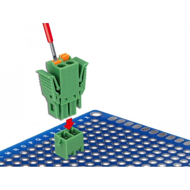 DeLOCK 65968 bornier Vert