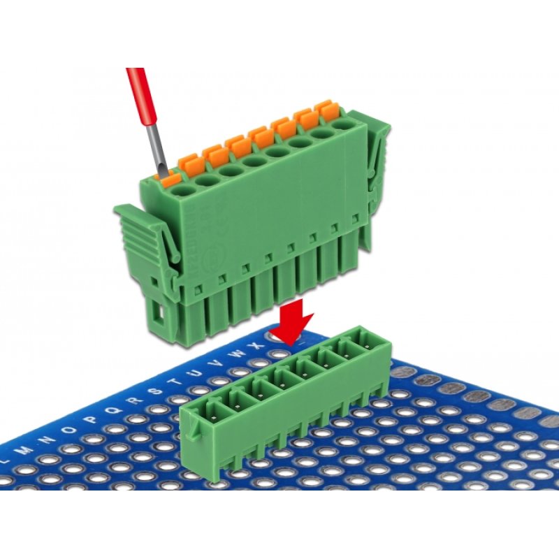 DeLOCK 65974 terminal block Green