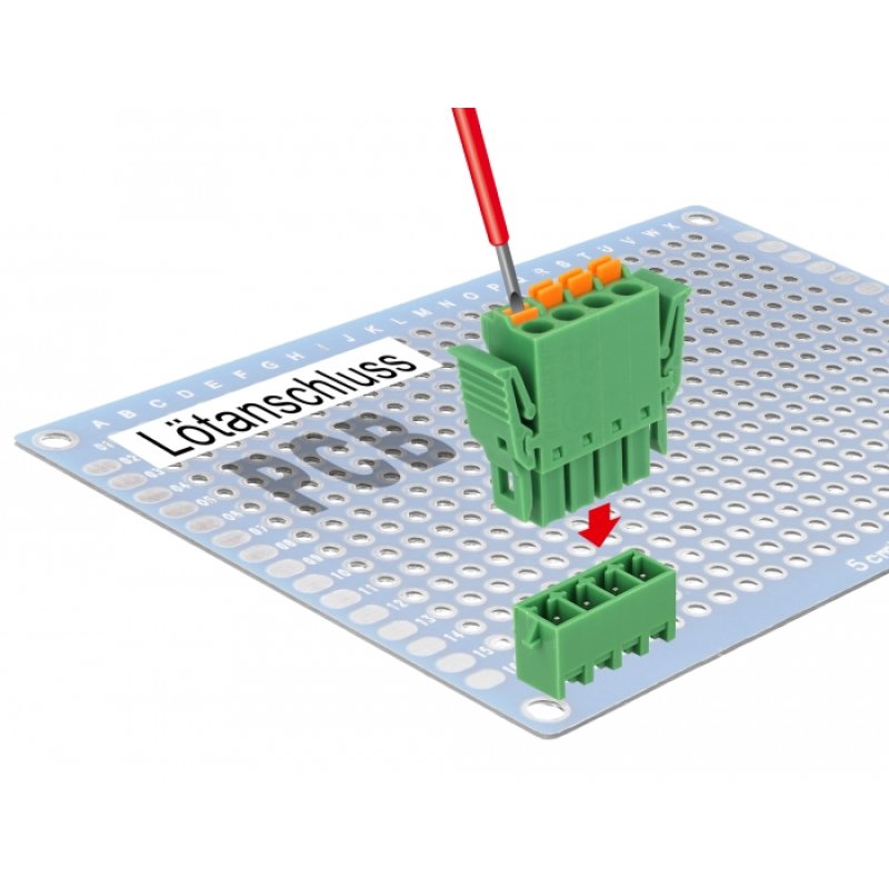 DeLOCK 65970 terminal block Green