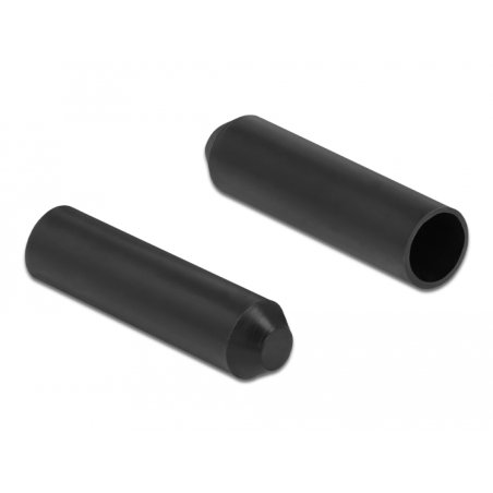 Endkappen mit Innenkleber 70 x 16 mm 2 Stück schwarz