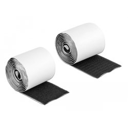 DeLOCK Rouleau de bande scratch autoadhésif, L 1 m x l 50 mm, noir