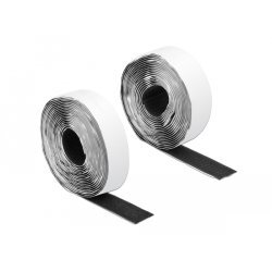 DeLOCK Rouleau de bande scratch autoadhésif, L 5 m x l 25 mm, noir