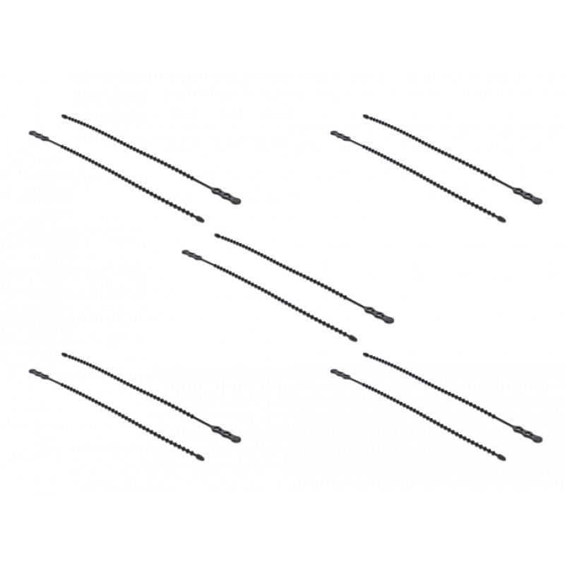 Blitzbinder wiederverwendbar L 210 x B 4,5 mm schwarz 10 Stück