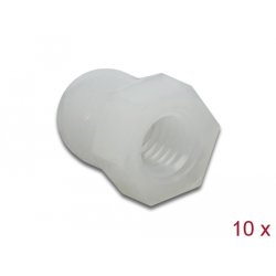 DeLOCK Protective cap hexagon with inside thread for screw M5 natural 10 pieces