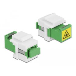 DeLOCK Module Keystone SC Simplex femelle à SC Simplex femelle avec volet interne de protection laser