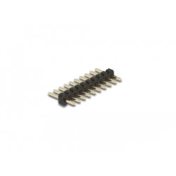 DeLOCK Barrette de 10 broches, écartement 1,27 mm, 1 rangée, droite, 5 unités