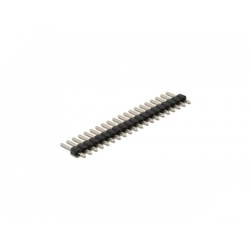 Stiftleiste 20 Pin, Rastermaß 2,54 mm, 1-reihig, gerade, 5 Stück
