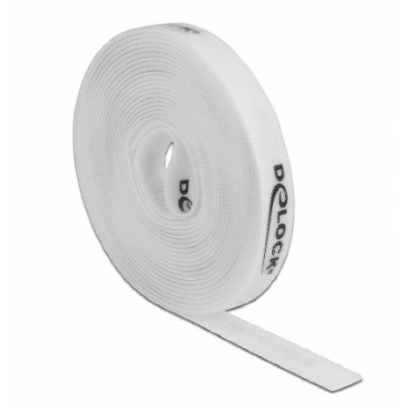 DeLOCK Rouleau de bande scratch L 5 m x l 15 mm, blanc