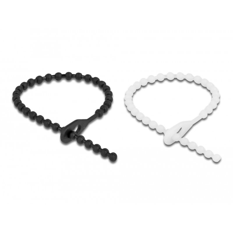 DeLOCK Beaded Cable Tie reusable L 120 x W 3.6 mm 100 pieces