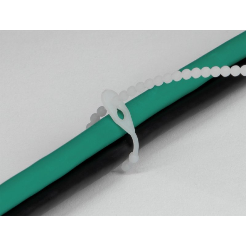 DeLOCK Beaded Cable Tie reusable L 120 x W 3.6 mm 100 pieces