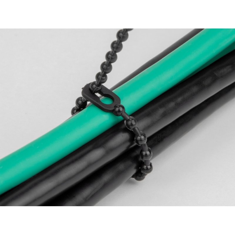 Blitzbinder wiederverwendbar L 100 x B 2,4 mm schwarz 100 Stück