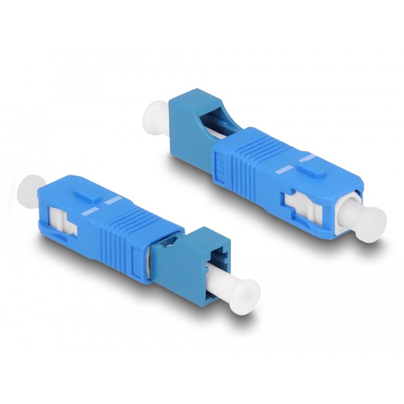 LWL Hybrid Kupplung SC Simplex Stecker zu LC Simplex Buchse blau