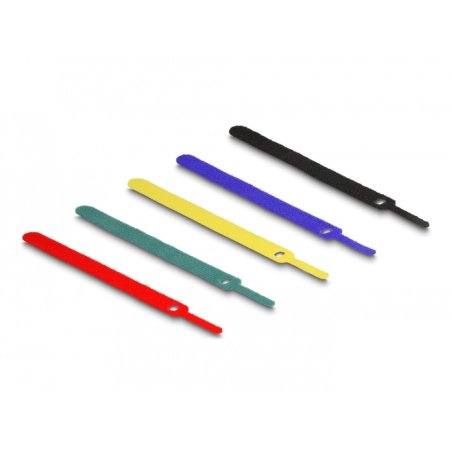 DeLOCK Hook-and-loop cable tie L 150 x W 12 mm coloured Set 10 pieces