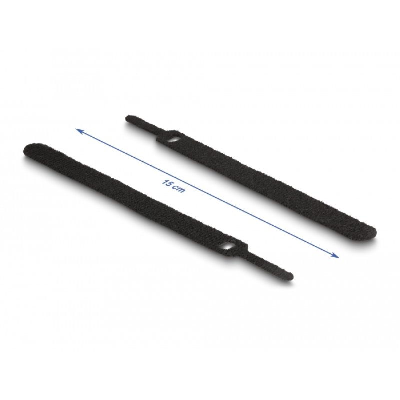 DeLOCK Hook-and-loop cable tie L 150 x W 12 mm coloured Set 10 pieces
