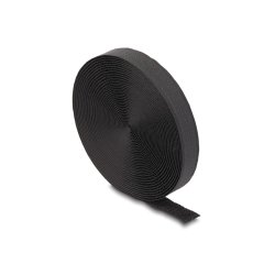 Klettband auf Rolle mit Schlaufe L 5 m x B 20 mm schwarz