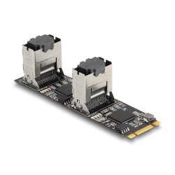 DeLOCK Convertisseur M.2 2280 Key B M mâle à 8 x SATA