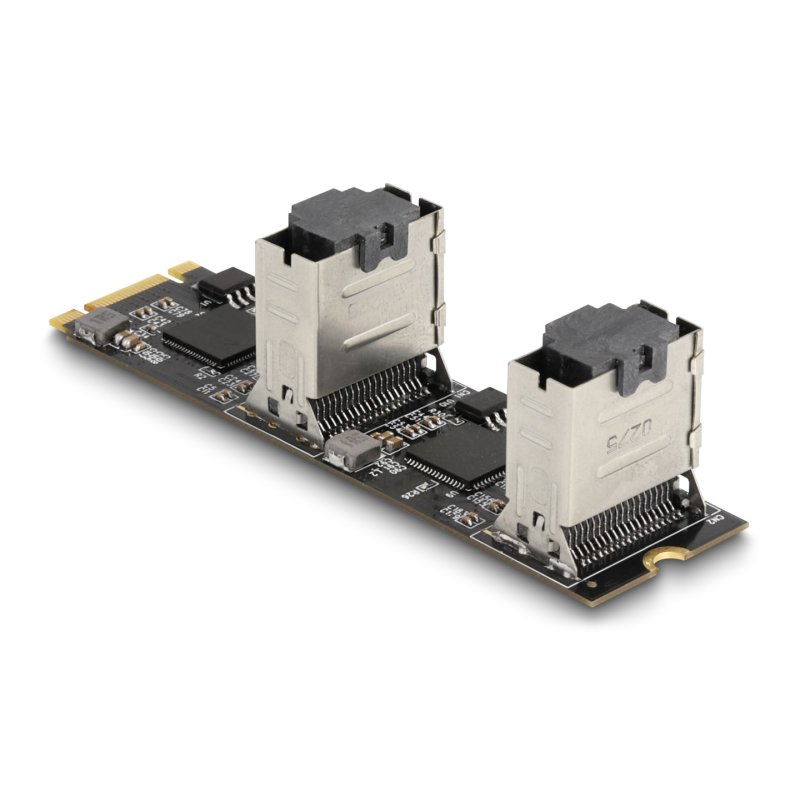 DeLOCK Converter M.2 2280 Key B M male to 8 x SATA
