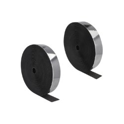 DeLOCK Heavy-duty Hook-and-Loop tape self-adhesive L 25 m x W 50 mm black