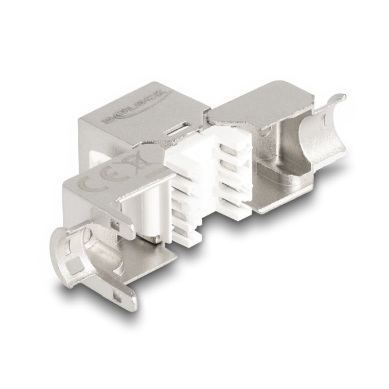 DeLOCK Module Keystone RJ45 femelle vers LSA Cat.6A, mince, sans outil