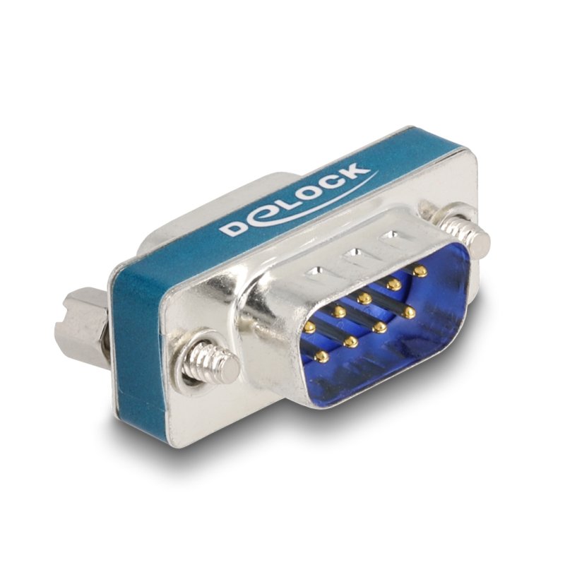 DeLOCK RF/EMI Interference Suppression Filter D-Sub 9 pin male to female with low-pass inductive
