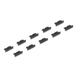 DeLOCK Dust Cover for USB 3.0 Type Micro-B female without grip 10 pieces black
