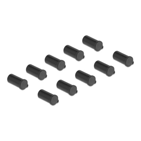 DeLOCK Dust Cover for MC4 - DL4 female 10 pieces black