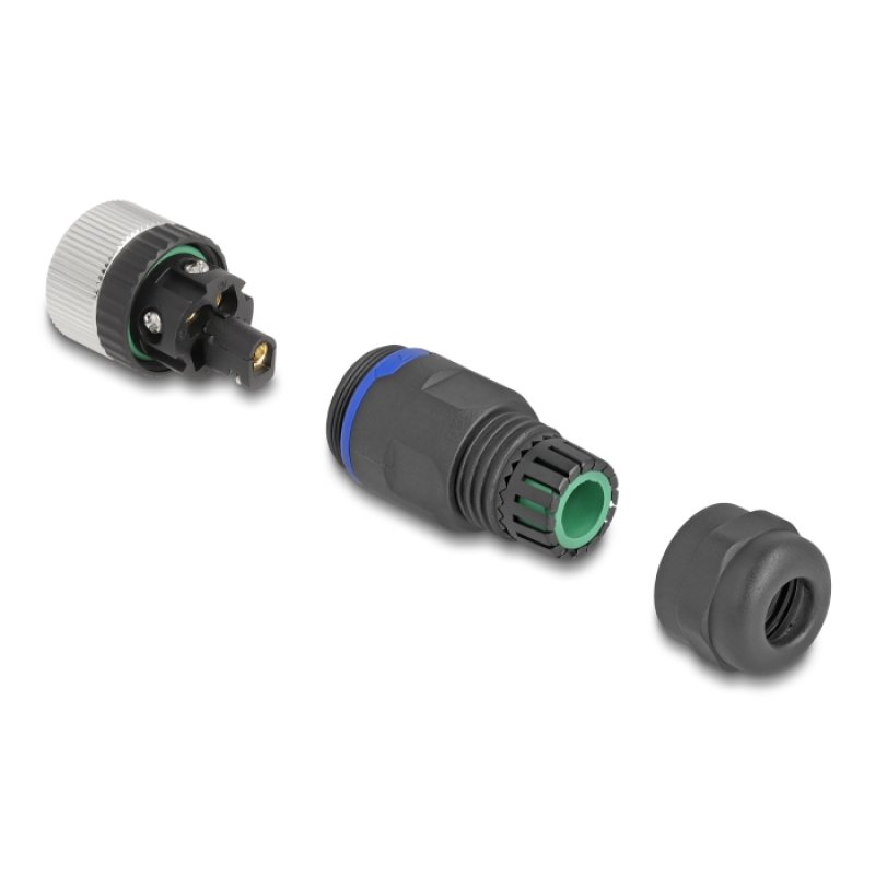 DeLOCK M12 Connecteur codé A, 5 broches femelle pour montage avec connexion à vis