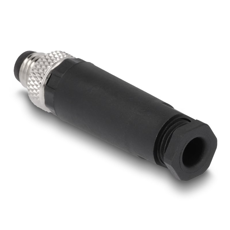 M8 Steckverbinder A-kodiert 4 Pin Stecker zur Montage mit Schraubanschluss