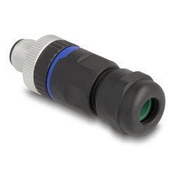 DeLOCK M12 Connecteur codé A, 4 broches mâles pour montage avec connexion à vis