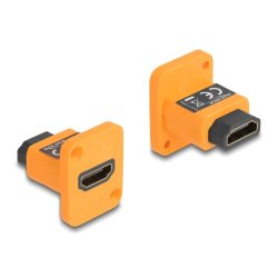 D-Typ Modul HDMI-A Buchse zu Buchse 4K orange