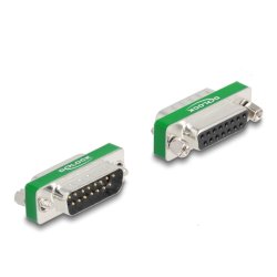 HF/EMI Entstörfilter D-Sub 15 Pin Stecker zu Buchse mit Tiefpass kapazitiv
