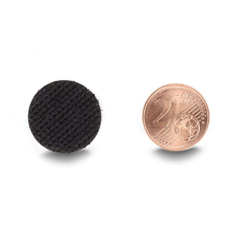 DeLOCK Hook-and-loop dots, round, 64 pieces black