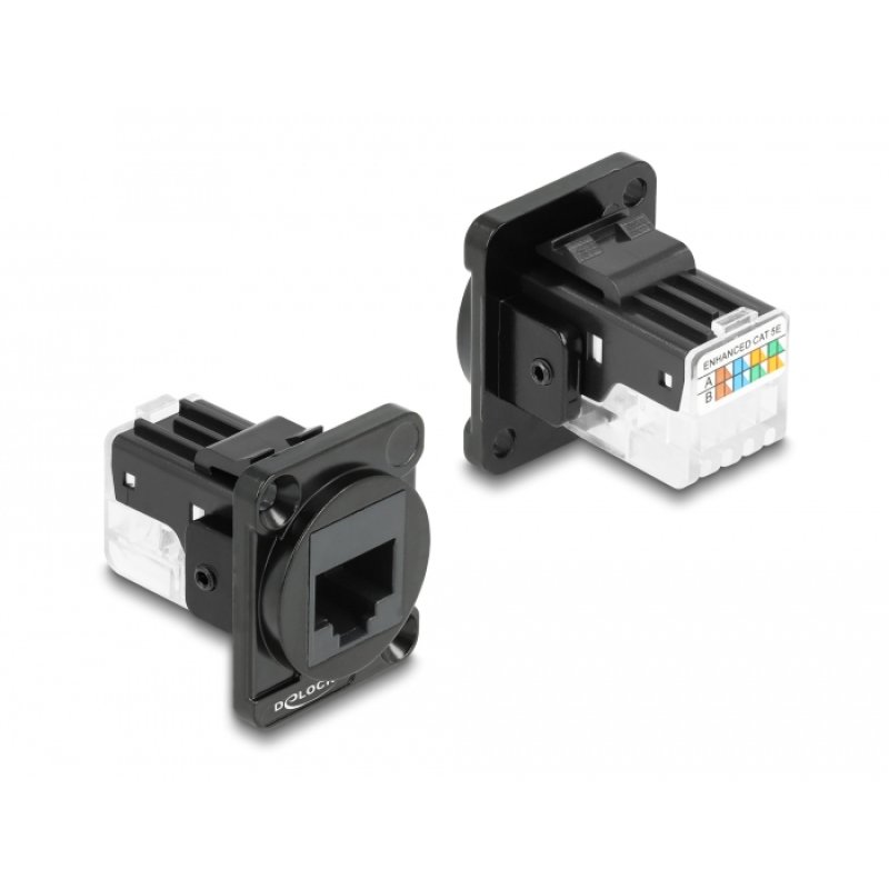 DeLOCK Module D-Type, RJ45 Cat.6A femelle à LSA femelle