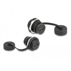 DeLOCK HDMI-A built-in connector with protective cap IP67 dust and waterproof
